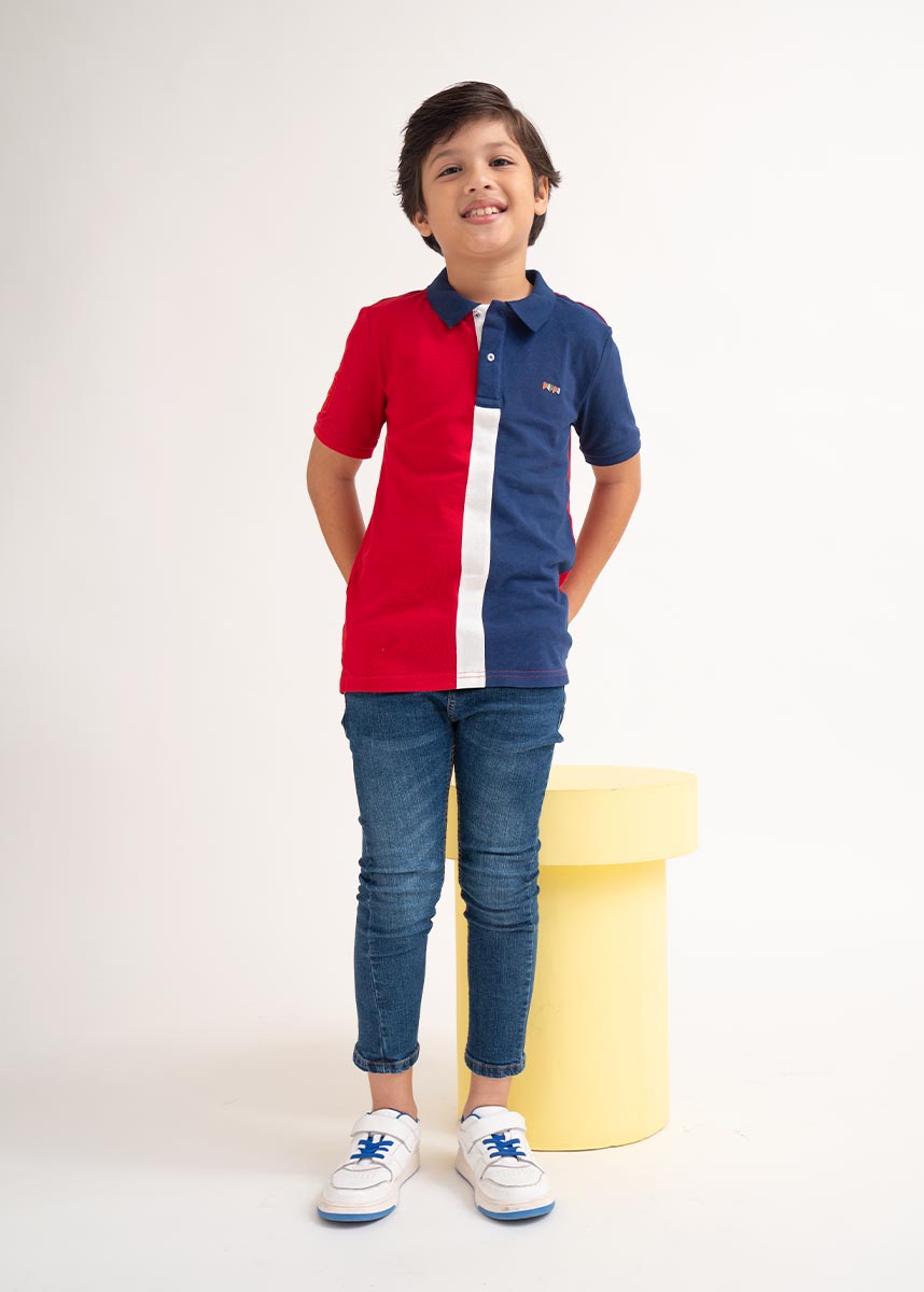 Kids Color Combined Polo