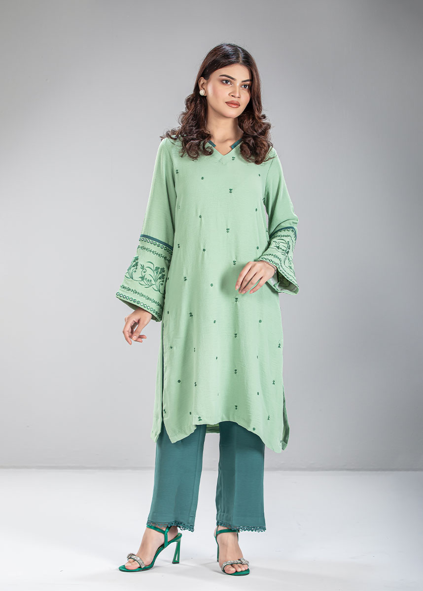 Embroidered Ladies Two Piece