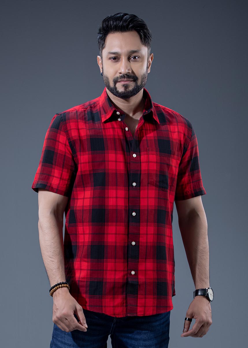 Men's Plaid Casual Shirt